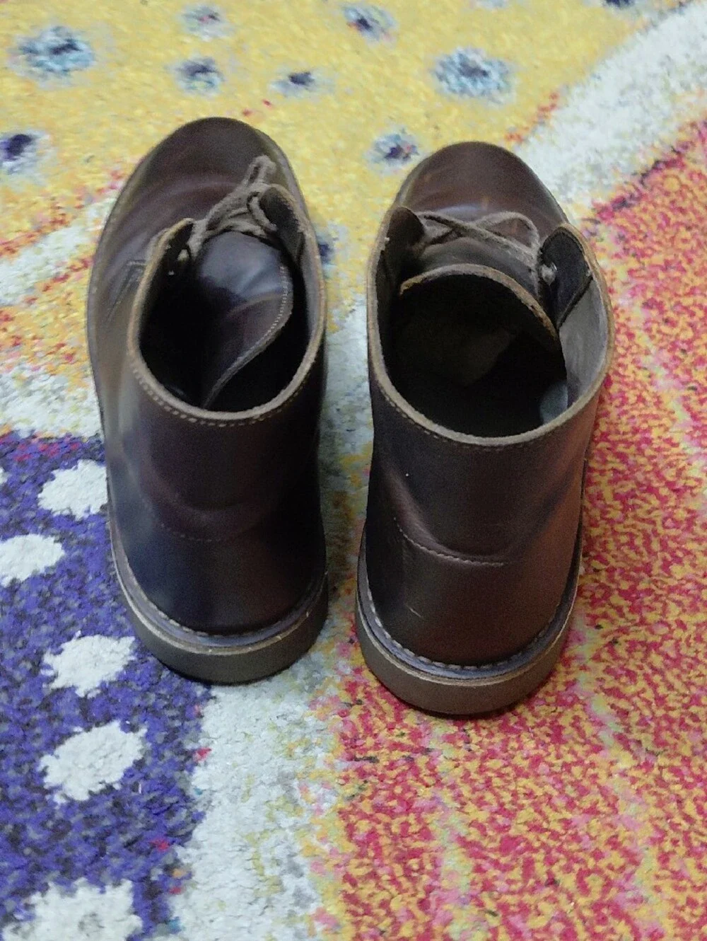 Clarks Men's Dark Brown Leather Chukka Boots